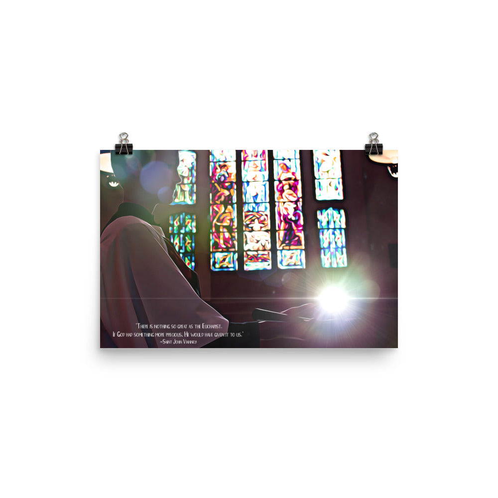 Holy Communion Poster - Saint John Vianney Quote